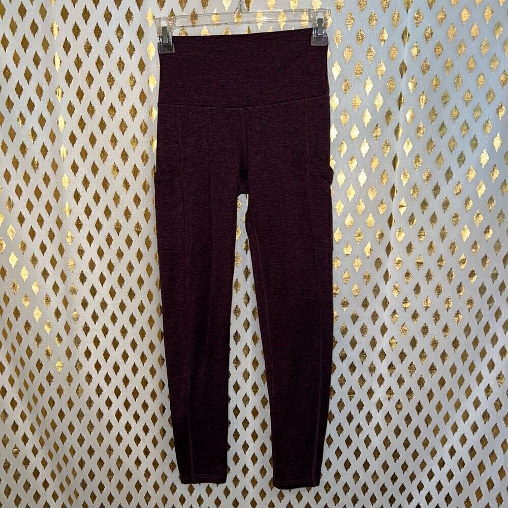 Aerie offline Chill Play Move Leggings Maroon size S